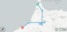 Au départ de Tanger : circuit privé de 5 jours à Casablanca en passant par Chefchaouen et Fès - 7 destinations