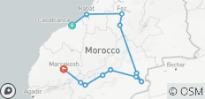 Reisroute door Marokko: 5 dagen van Casablanca naar Marrakesh - 12 bestemmingen