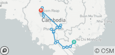 Mäandernd entlang des Mekong und Tempel-Entdeckungsreise - 19 Destinationen