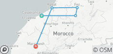 Au départ de Casablanca : 5 jours de visites privées des villes marocaines Casablanca, Fès, Rabat et Marrakech - 5 destinations