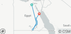 « La magie de l\'Égypte en 9 jours : les pyramides (GEM), le Nil et les rives de la mer Rouge – Croisière 5 étoiles » - 10 destinations