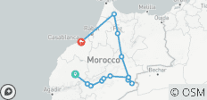 Circuit de 7 jours au Maroc : Marrakech, le Sahara, Fès, Chefchaouen et Casablanca - 14 destinations