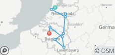 Les temps forts du voyage aux Pays-Bas et en Belgique 2028 - 11 destinations