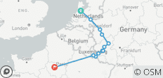Le Rhin et la Moselle : canaux, vignobles et châteaux, avec 2 nuits à Amsterdam et 2 nuits à Paris 2028 - 12 destinations