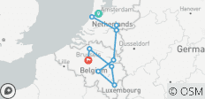 Le meilleur des Pays-Bas et de la Belgique avec une nuit à Amsterdam 2028 - 10 destinations