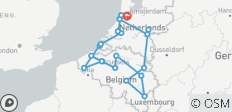 Grande croisière en Hollande et en Belgique avec 1 nuit à Amsterdam - 22 destinations