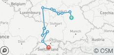 La grandeur allemande : 2 nuits à Lucerne (trajet vers l\'ouest) - 13 destinations