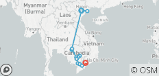 Fascinerend Vietnam, Cambodja en de Mekong-rivier met Hanoi en de Ha Long-baai (richting het zuiden) 2028