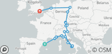 Circuit de Barcelone à Londres (auberges de jeunesse, été à partir d\'avril 2027, formule classique) - 23 destinations