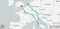 Découverte de l\'Europe (hôtels jusqu\'en mars 2027, été, départ d\'Amsterdam, circuit classique) - 13 destinations