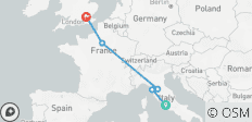 Route Rom–London (Hostels, Winter bis März \'27, Klassisch) - 5 Destinationen