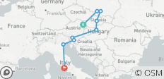 Circuit Vienne-Rome (auberges de jeunesse, de l\'été jusqu\'en mars 2027, circuit classique) - 9 destinations