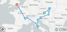 Circuit Vienne-Londres (auberges de jeunesse, été à partir de mars 2027, formule classique) - 16 destinations