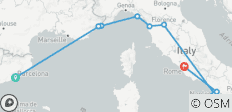 Reise von Barcelona nach Rom (Hotels, Sommer ab April , Classic) - 13 Destinationen