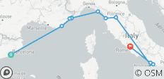 Circuit Barcelone-Rome (auberges de jeunesse, 18-22 ans) - 14 destinations
