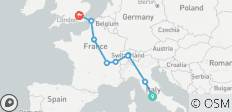 Ruta de Roma a Londres (Hoteles a partir de marzo de 2027, Verano a partir de marzo de 2027, Clásica) - 9 destinos