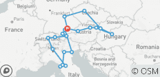 Entdeckungsreise durch Mittel- und Osteuropa 15 Tage - 21 Destinationen