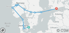Ontdekkingsreis van Kopenhagen naar Helsinki – 13 dagen - 16 bestemmingen