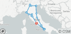Italiaanse hoogstandjes - 12 dagen - 27 bestemmingen