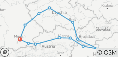 Reise durch Mitteleuropa 10 Tage - 13 Destinationen