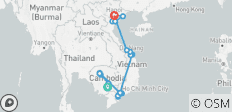 Klassisches Kambodscha und Vietnam (von Phnom Penh nach Hanoi, 22 Reiseziele) - 22 Destinationen