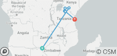 15 Days – The Ultimate Africa Journey: Victoria Falls, Masai Mara, Serengeti & Zanzibar - 6 destinations