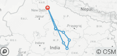 Safari de 8 días para ver tigres y aventura en la naturaleza en Madhya Pradesh, con salida desde Delhi - 8 destinos