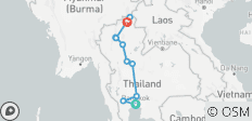Un circuit complet en Thaïlande avec Kanchanaburi – Se terminant à Chiang Rai (de Bangkok à Chiang Rai) - 9 destinations