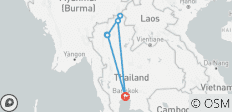 Bangkok et le Triangle d\'Or - Fin du circuit à Bangkok (7 destinations) - 7 destinations