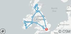 Royaume-Uni et Irlande (46 destinations) - 46 destinations