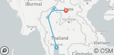 Königreiche und Dynastien in Thailand und Laos - 5 Destinationen