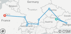 Les capitales de l\'Est et la Suisse (11 destinations) - 11 destinations