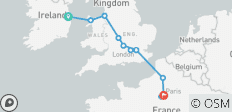 Exploring Dublin, United Kingdom and Paris (12 destinations) - 12 destinations