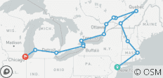 De essentie van de oostkust – Niagara & Chicago - 15 bestemmingen