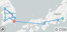 Essential Japan and Complete Korea (20 destinations) - 20 destinations