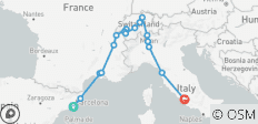 Spanien, Schweiz und Rom (20 Destinationen) - 20 Destinationen