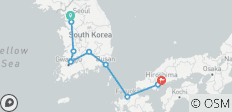 From Seoul to Hiroshima (9 destinations) - 9 destinations
