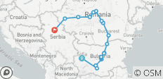 From Sofia to Belgrade (18 destinations) - 18 destinations