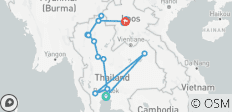 Del Reino de Siam al Alma de Laos - 17 destinos