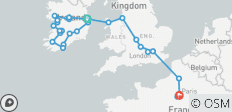 Ireland, the United Kingdom and Paris (28 destinations) - 28 destinations