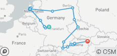 De Francfort à Vienne (21 destinations) - 21 destinations