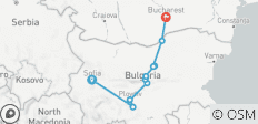 From Sofia to Bucharest (10 destinations) - 10 destinations