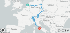 D\'Amsterdam à Rome (24 destinations) - 24 destinations