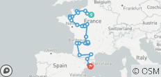 Het prachtige Frankrijk en Barcelona (31 bestemmingen) - 31 bestemmingen