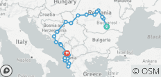 Romania and the Balkans with Albania (25 destinations) - 25 destinations