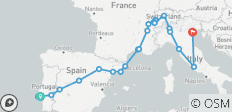 The South European Line (35 destinations) - 35 destinations