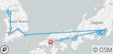 The Beauty of Korea and Japan with Fuji (26 destinations) - 26 destinations