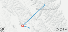 Circuit à vélo de 6 jours dans le parc national des Glaciers - 7 destinations