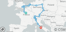 Circuito europeo de París a Roma (de París a Roma) - 27 destinos
