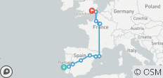 De Lisbonne à Paris en passant par Londres (16 destinations) - 16 destinations